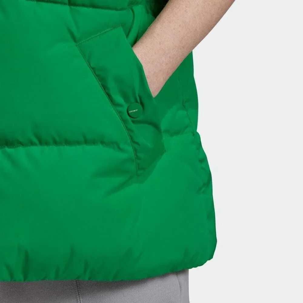 NEW Size XS X-Small   Adidas Originals Green Down Zip-Up Puffer Vest GD2521 - Picture 7 of 9